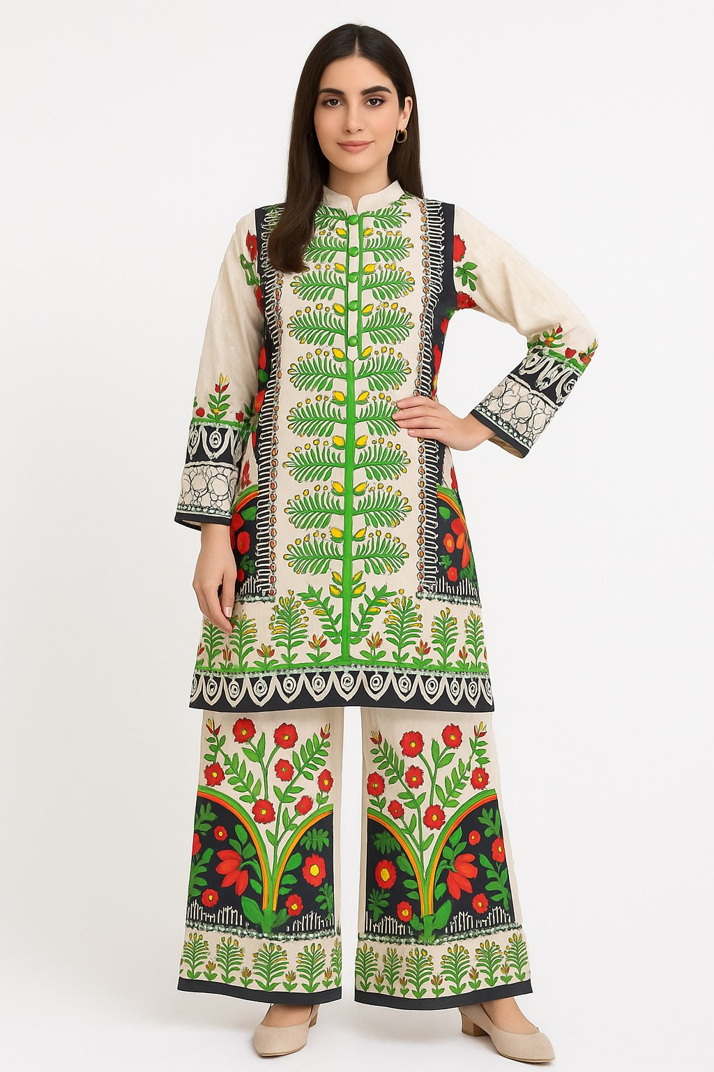 2 PIECE - PRINTED VISCOSE SUIT
