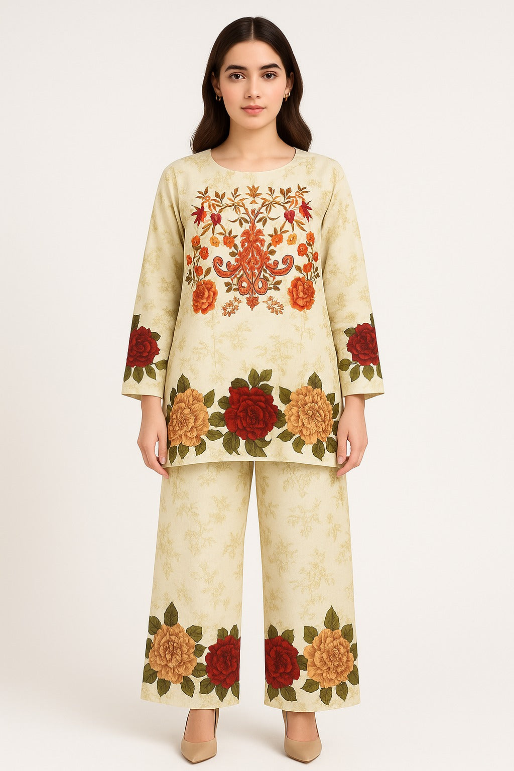 2 PIECE - PRINTED VISCOSE SUIT