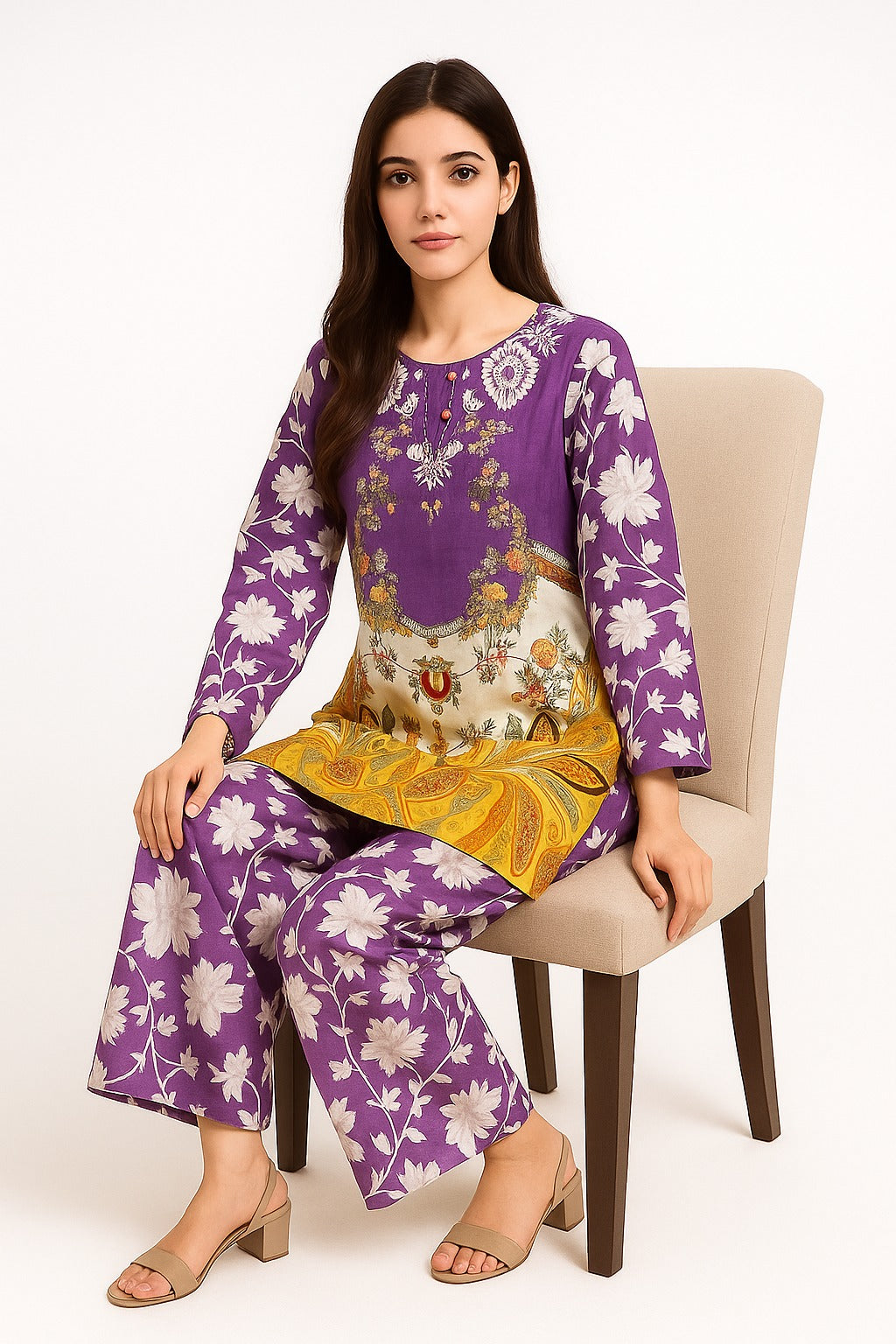 2 PIECE - PRINTED VISCOSE SUIT