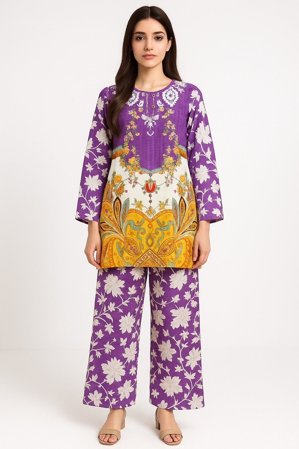 2 PIECE - PRINTED VISCOSE SUIT