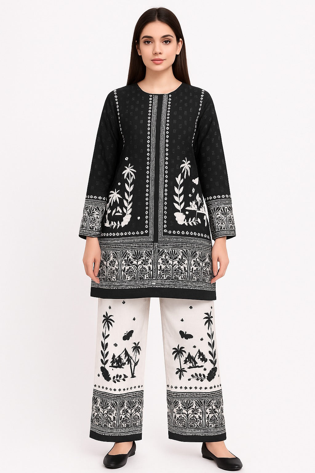 2 PIECE - PRINTED VISCOSE SUIT