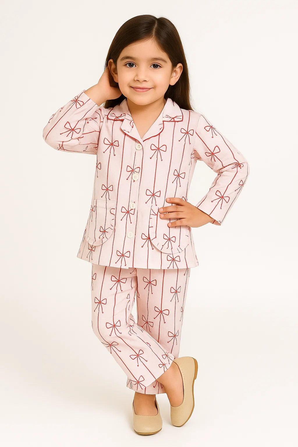 SLEEPWEAR SHIRT WITH PAJAMA SET