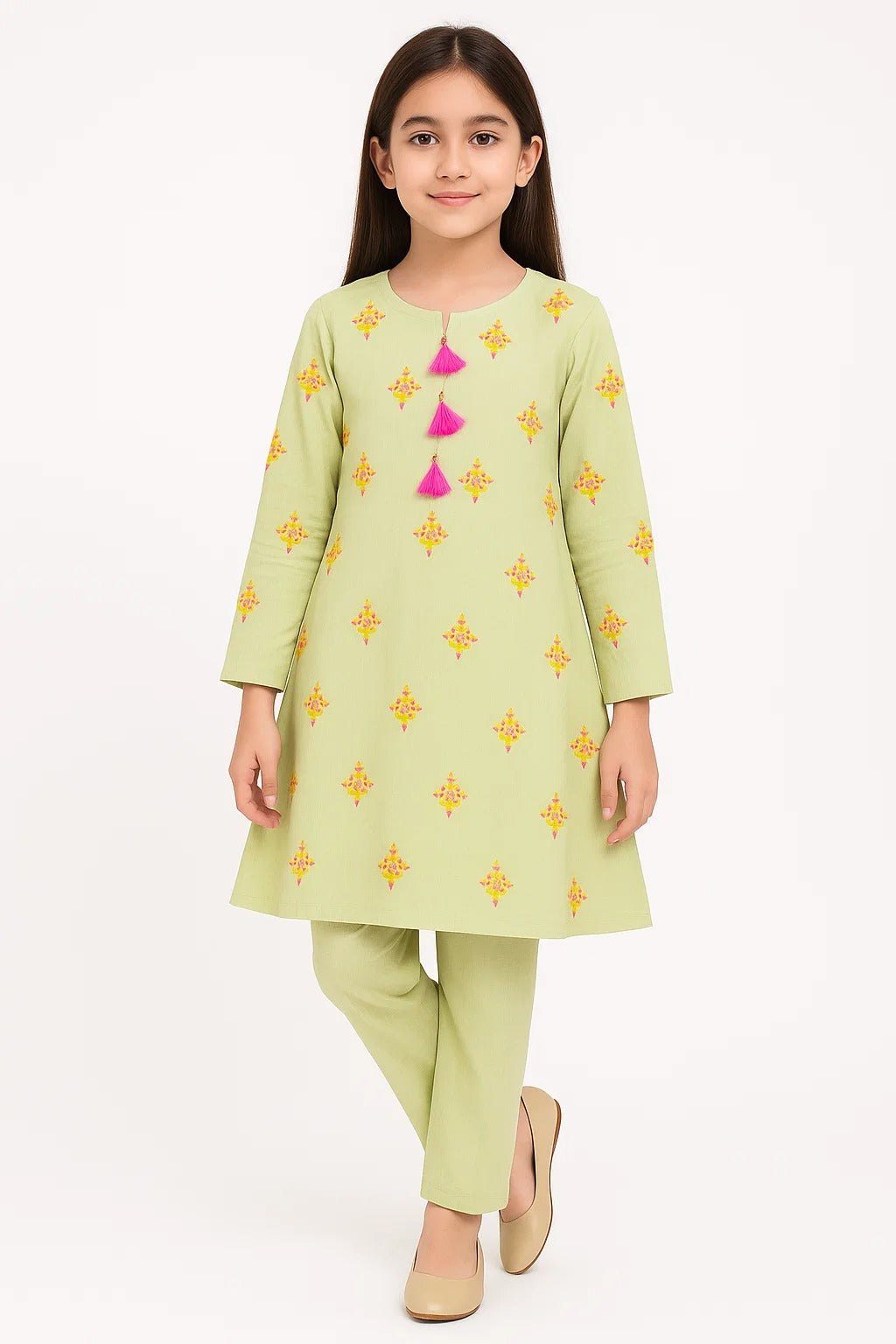 2 PIECE - EMBROIDERED KHADDAR SUIT