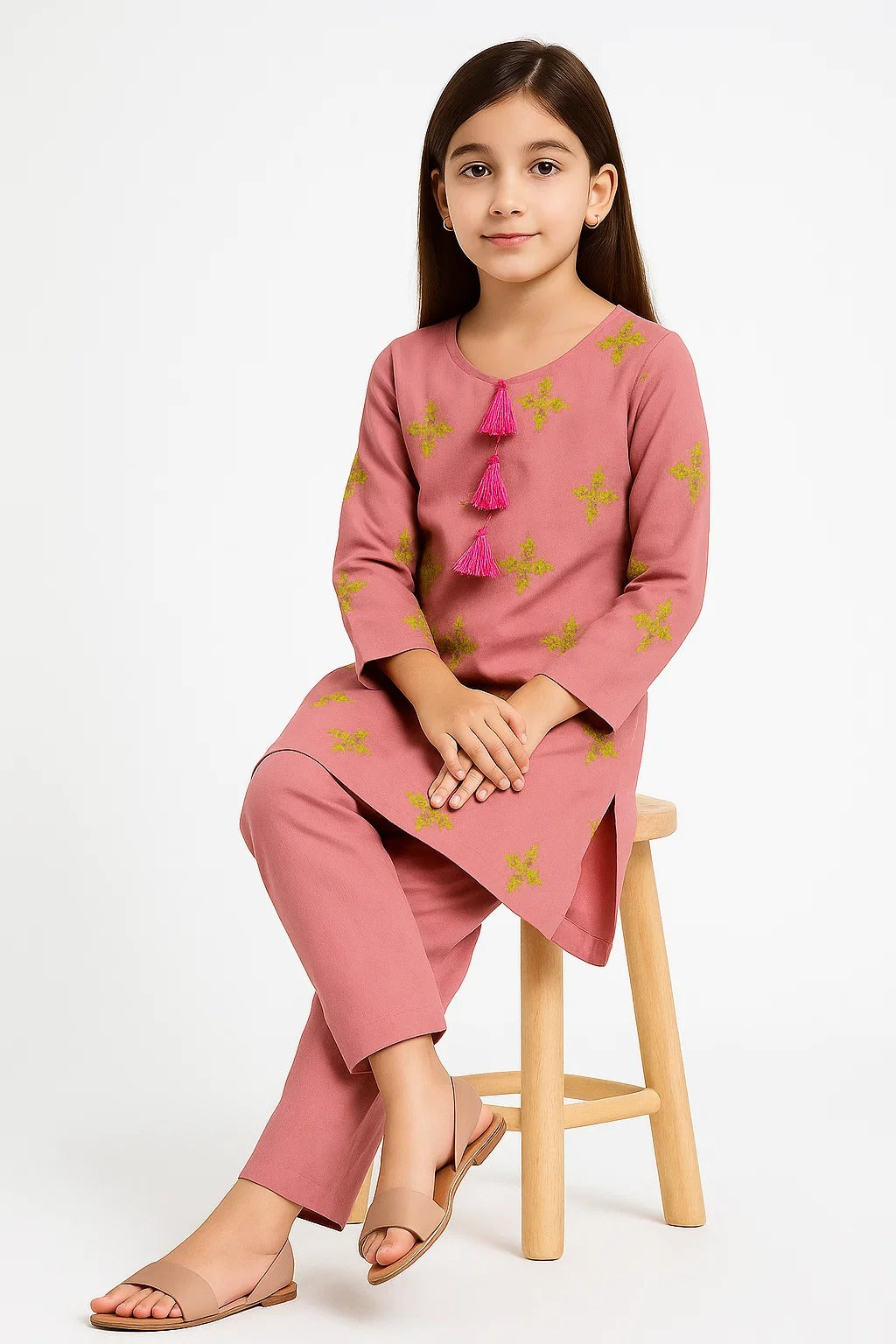 2 PIECE - EMBROIDERED KHADDAR SUIT