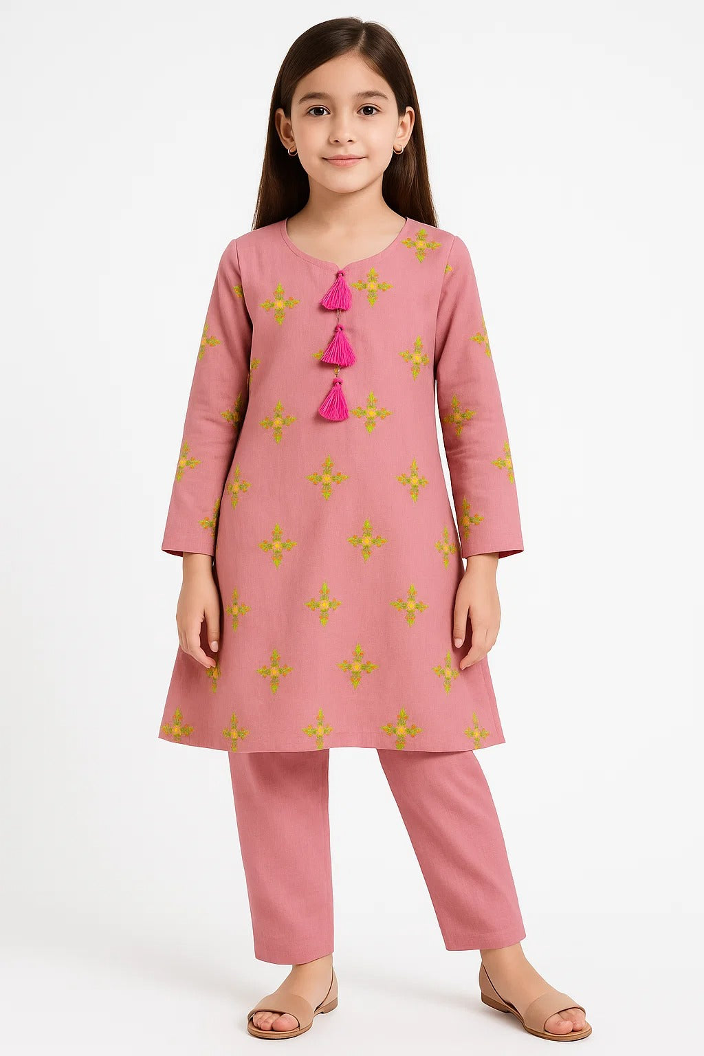2 PIECE - EMBROIDERED KHADDAR SUIT