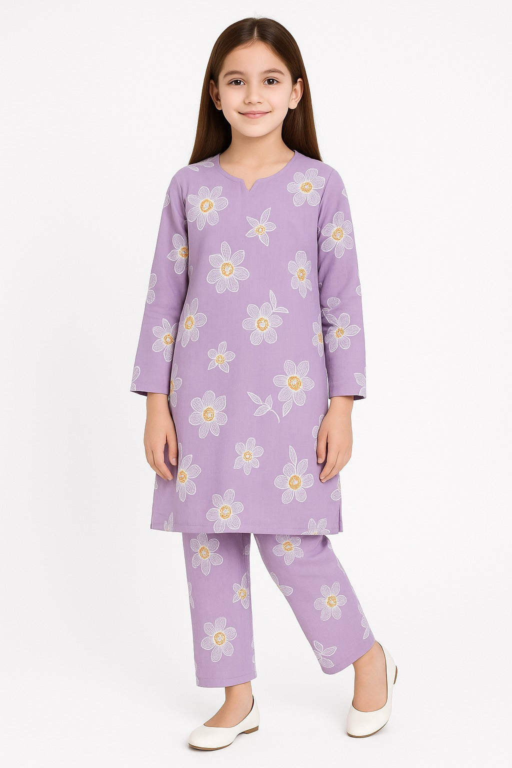 2 PIECE - EMBROIDERED KHADDAR SUIT