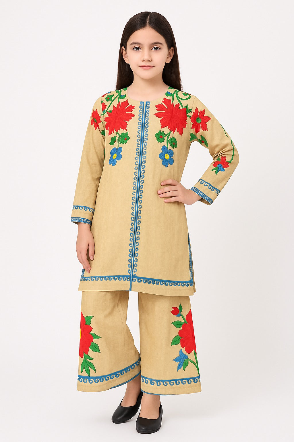 2 PIECE - PRINTED CAMBRIC SUIT