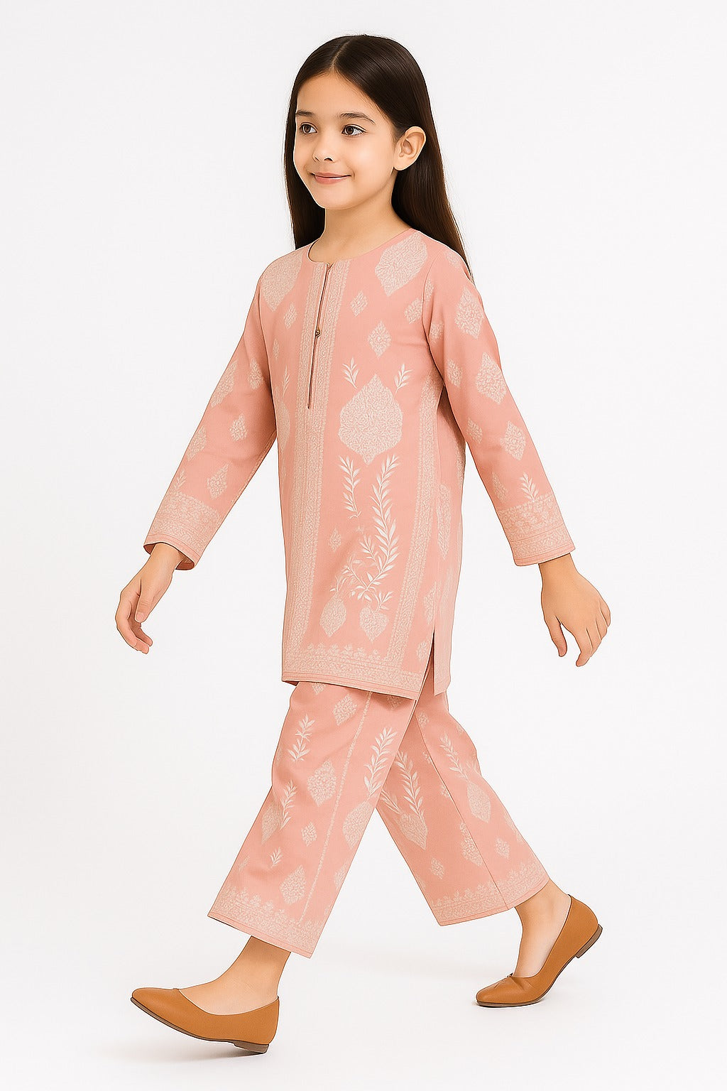 2 PIECE - PRINTED CAMBRIC SUIT