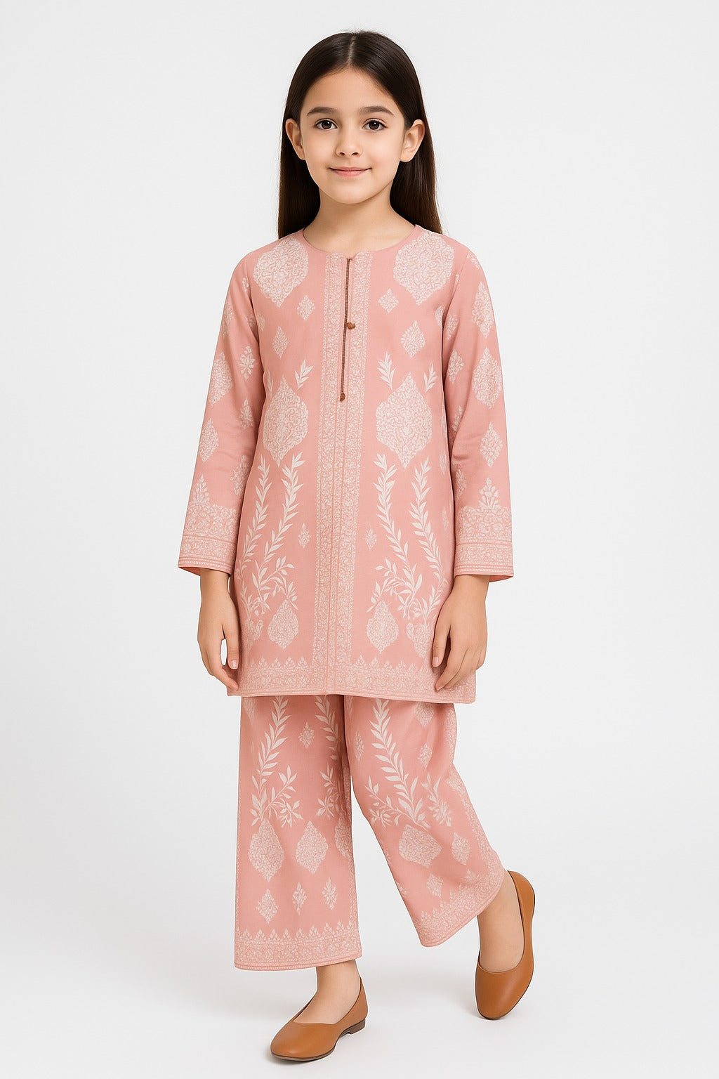 2 PIECE - PRINTED CAMBRIC SUIT