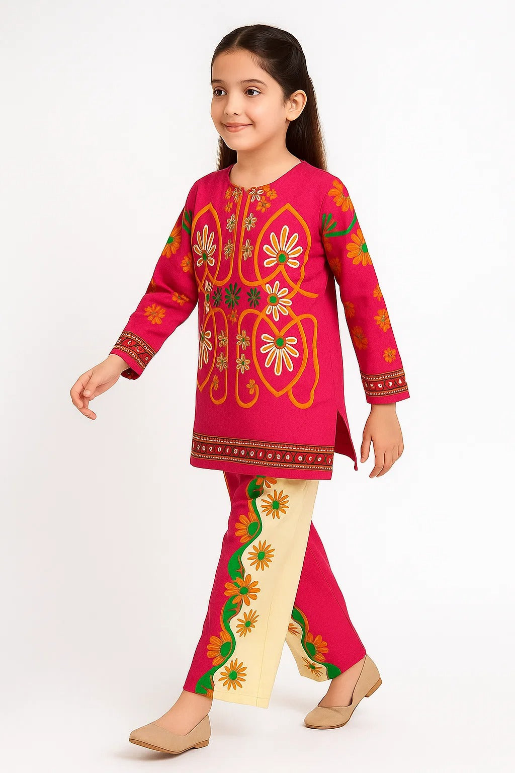 2 PIECE - PRINTED CAMBRIC SUIT