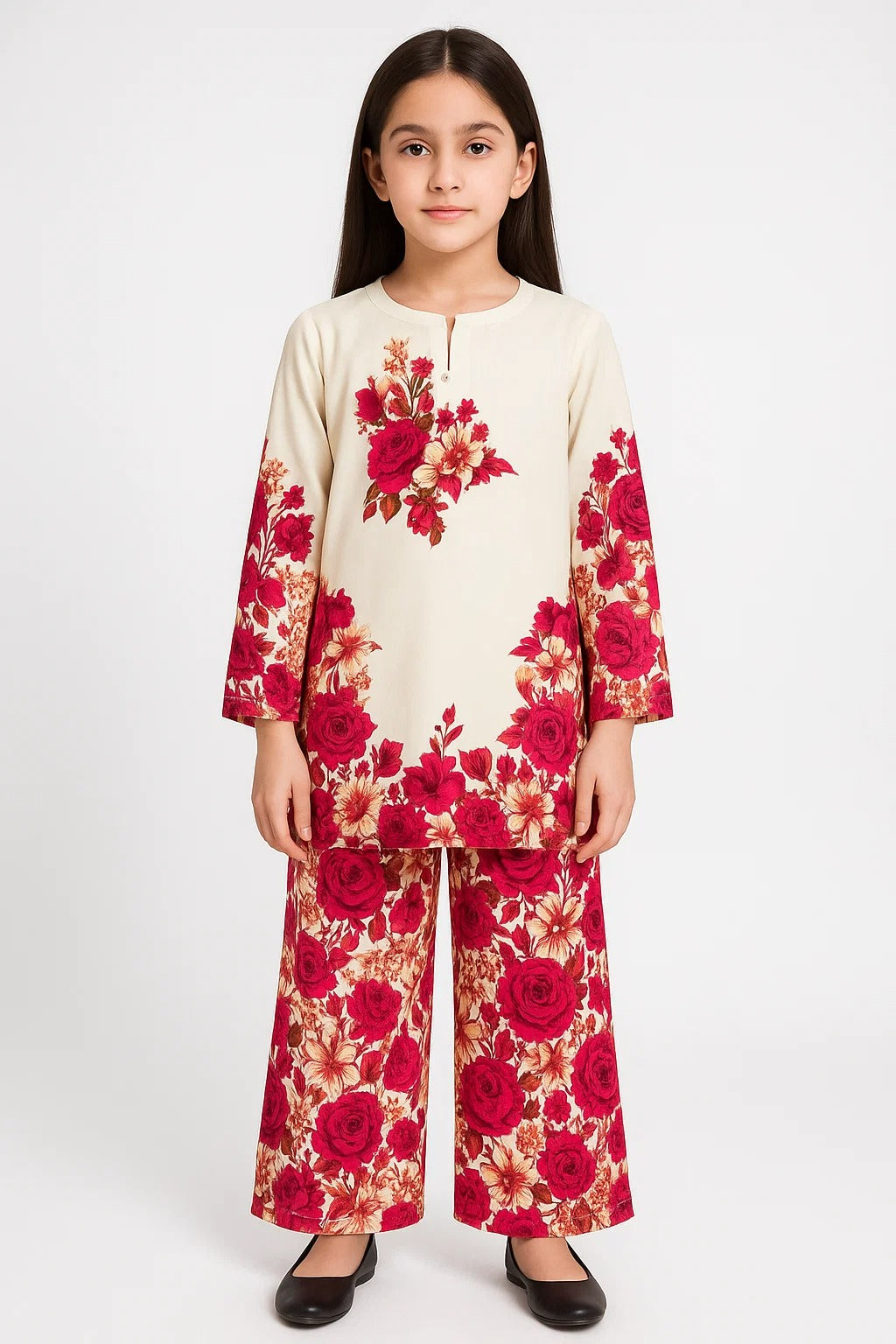 2 PIECE - PRINTED CAMBRIC SUIT