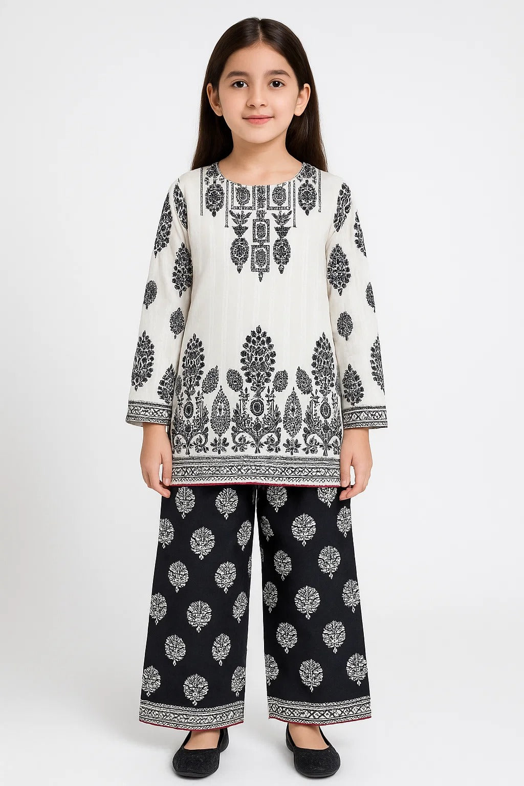 2 PIECE - PRINTED CAMBRIC SUIT