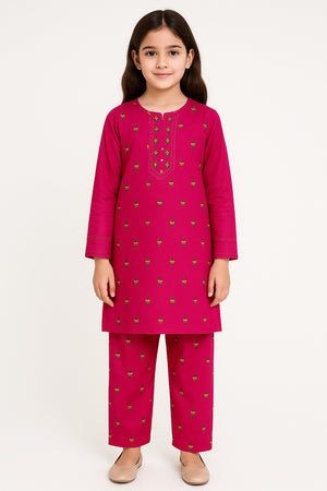 2 PIECE - EMBROIDERED KHADDAR SUIT