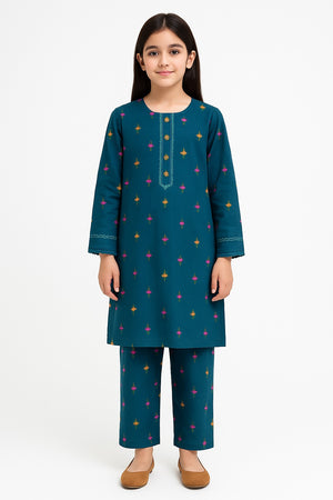 2 PIECE - EMBROIDERED KHADDAR SUIT