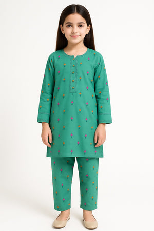 2 PIECE - EMBROIDERED KHADDAR SUIT