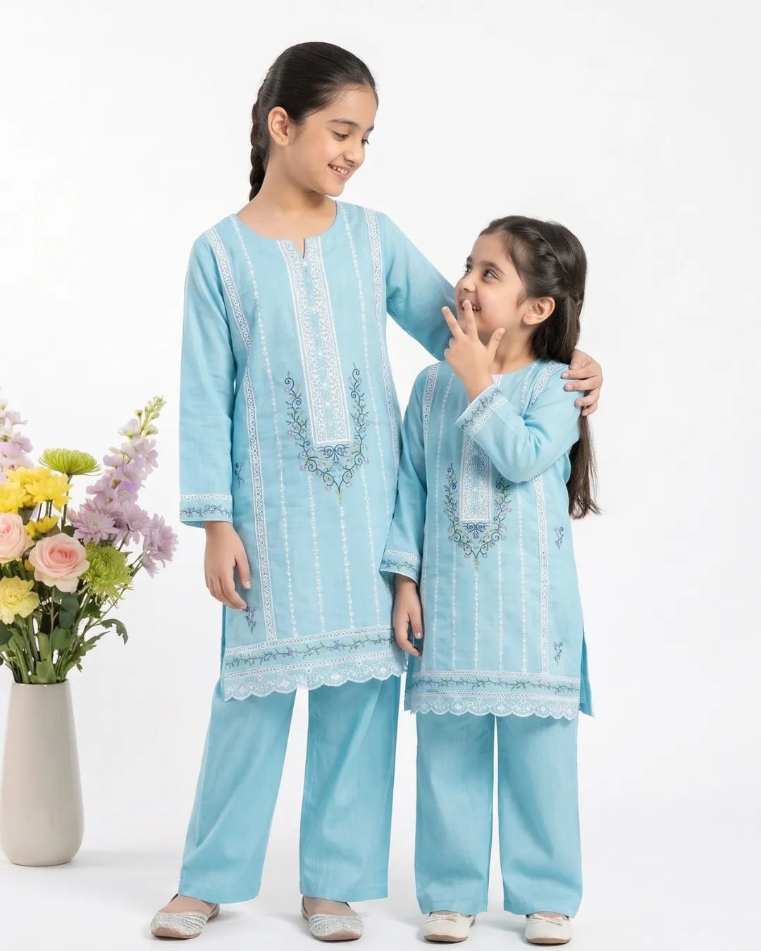 2 PIECE - EMBROIDERED KHADDAR SUIT