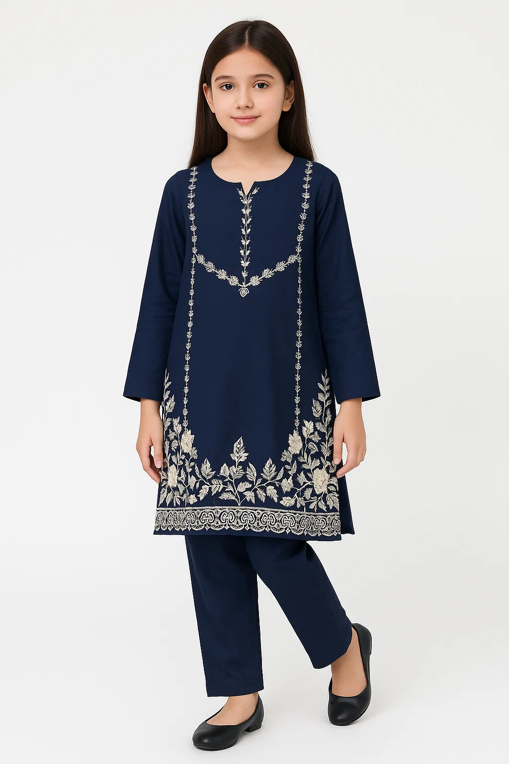 2 PIECE - EMBROIDERED KHADDAR SUIT