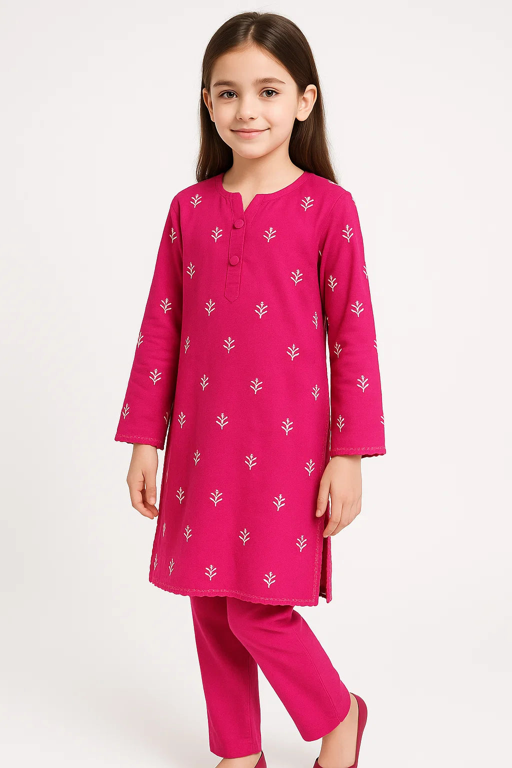 2 PIECE - EMBROIDERED KHADDAR SUIT