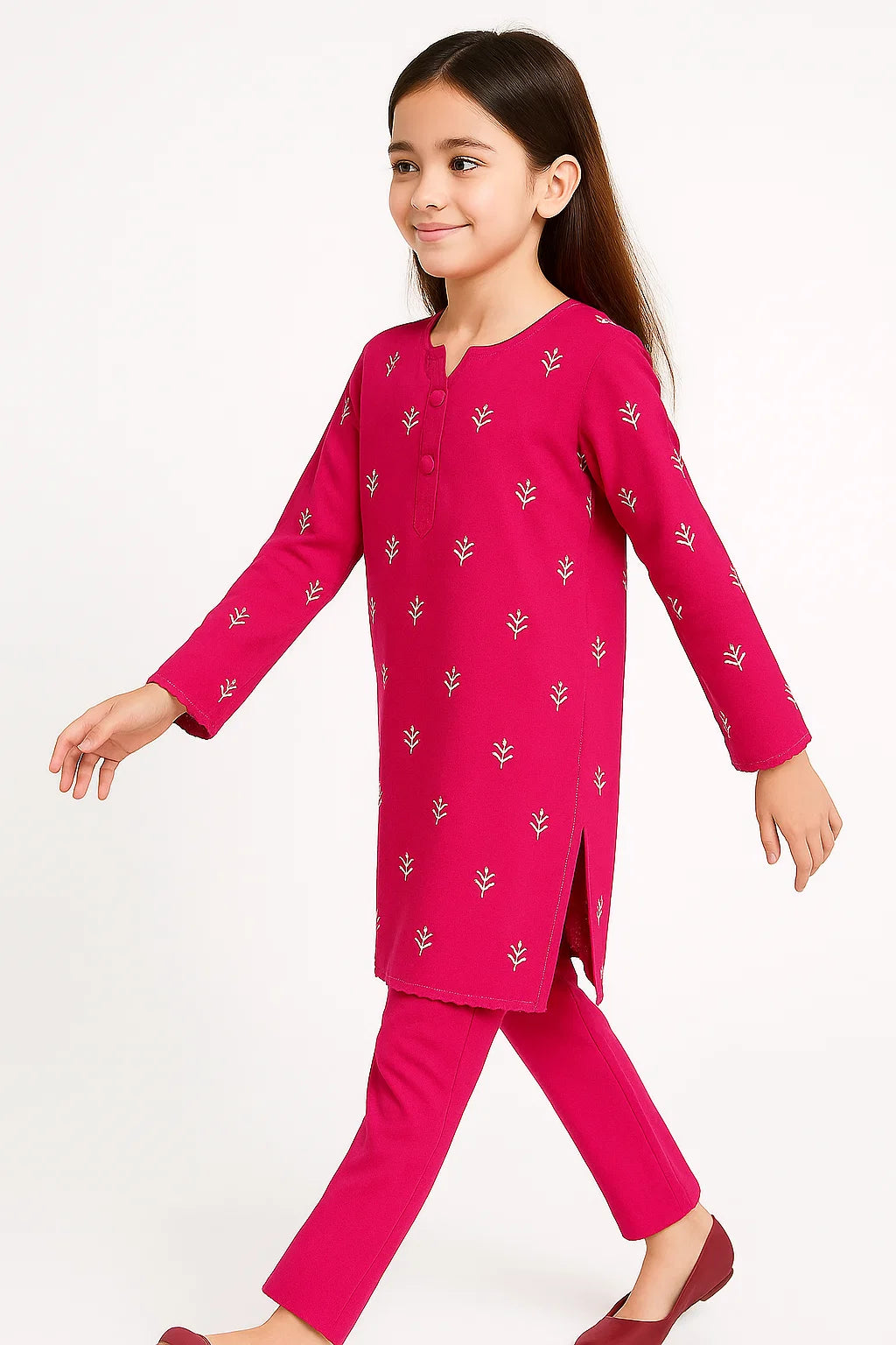 2 PIECE - EMBROIDERED KHADDAR SUIT