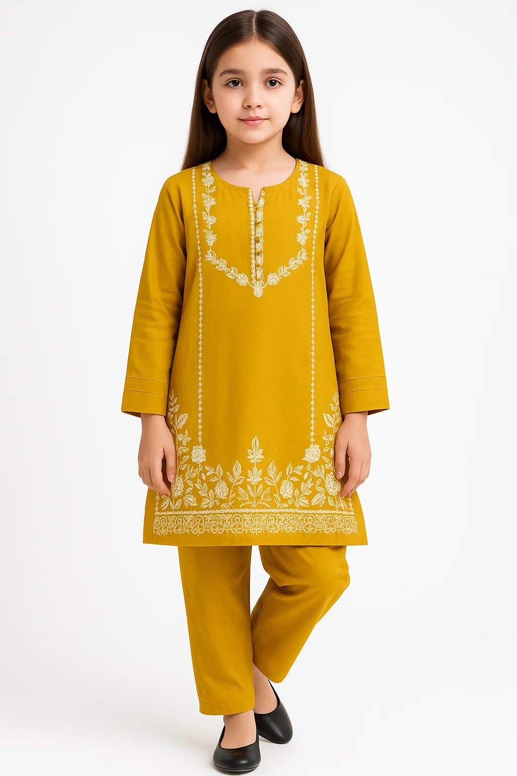 2 PIECE - EMBROIDERED KHADDAR SUIT