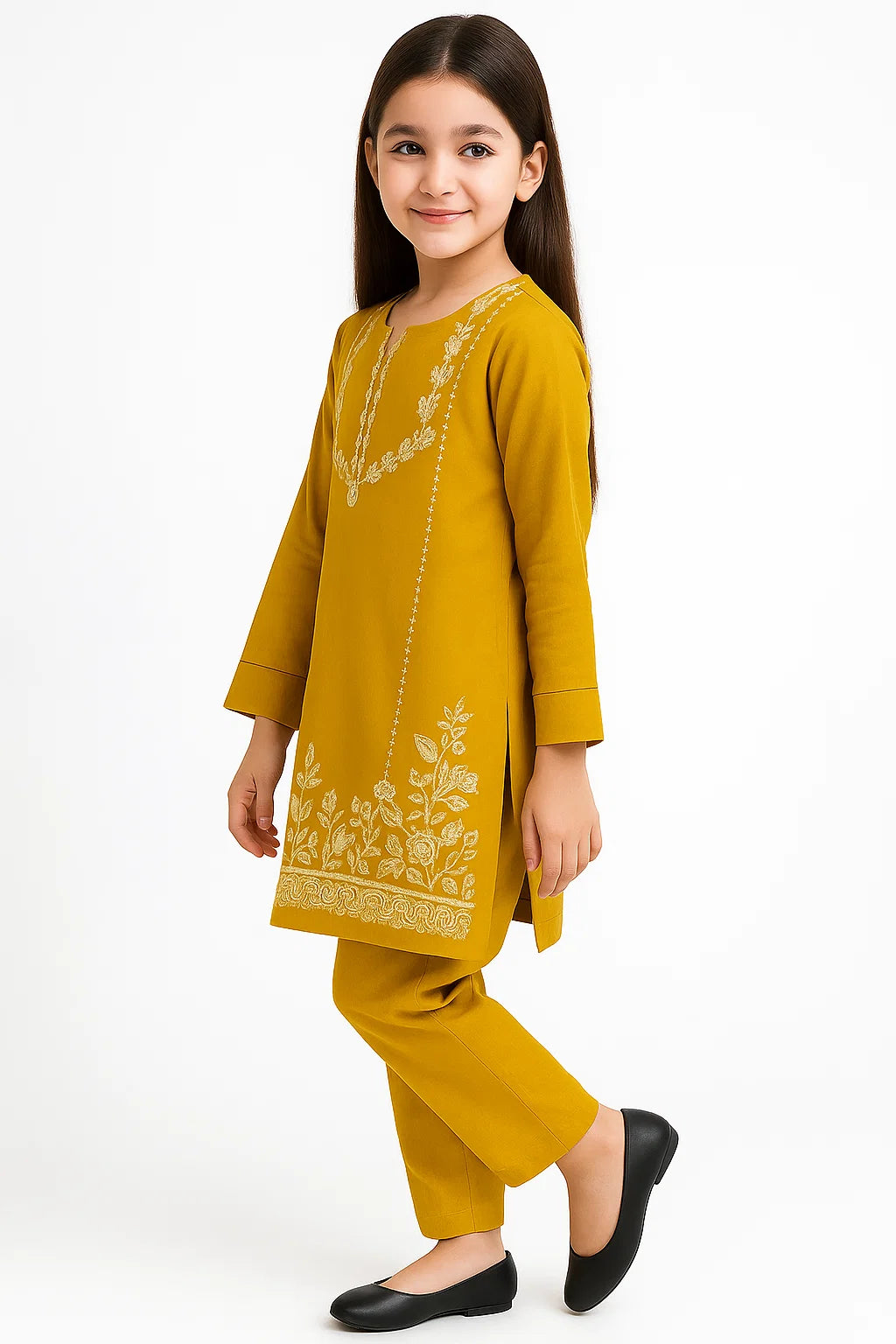 2 PIECE - EMBROIDERED KHADDAR SUIT