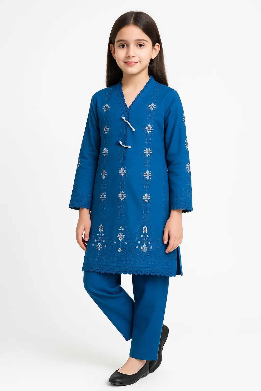 2 PIECE - EMBROIDERED KHADDAR SUIT