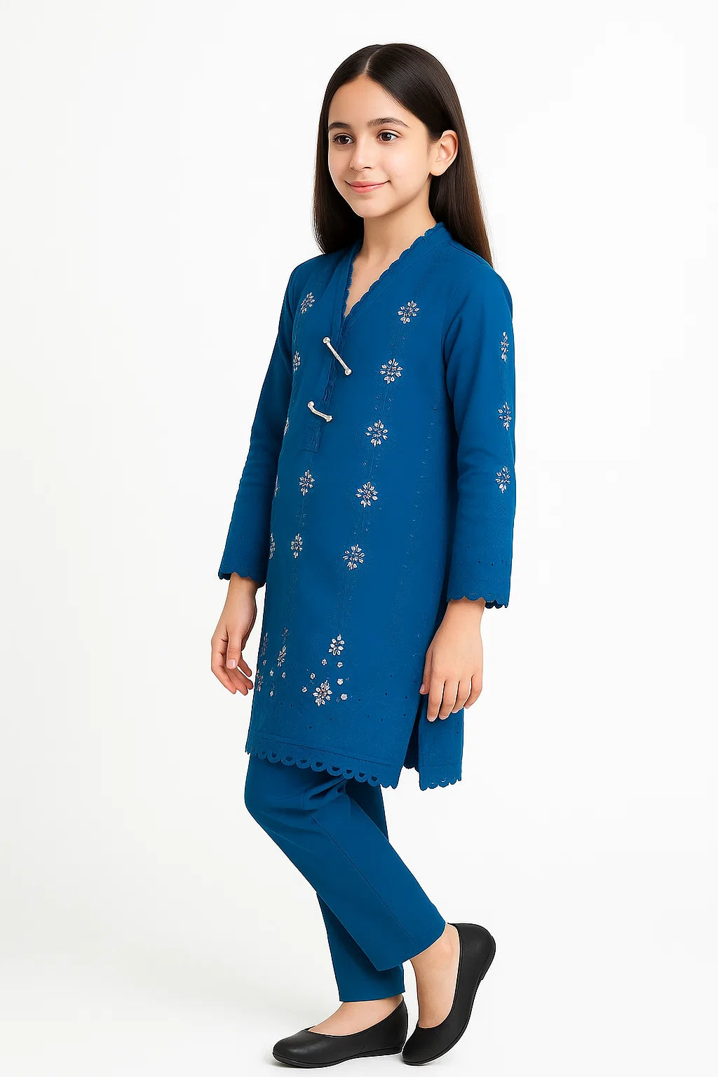 2 PIECE - EMBROIDERED KHADDAR SUIT