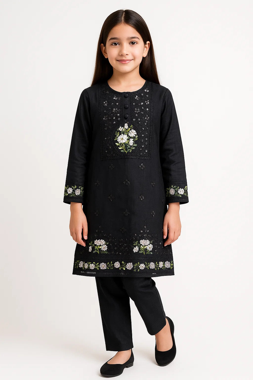 2 PIECE - EMBROIDERED KHADDAR SUIT