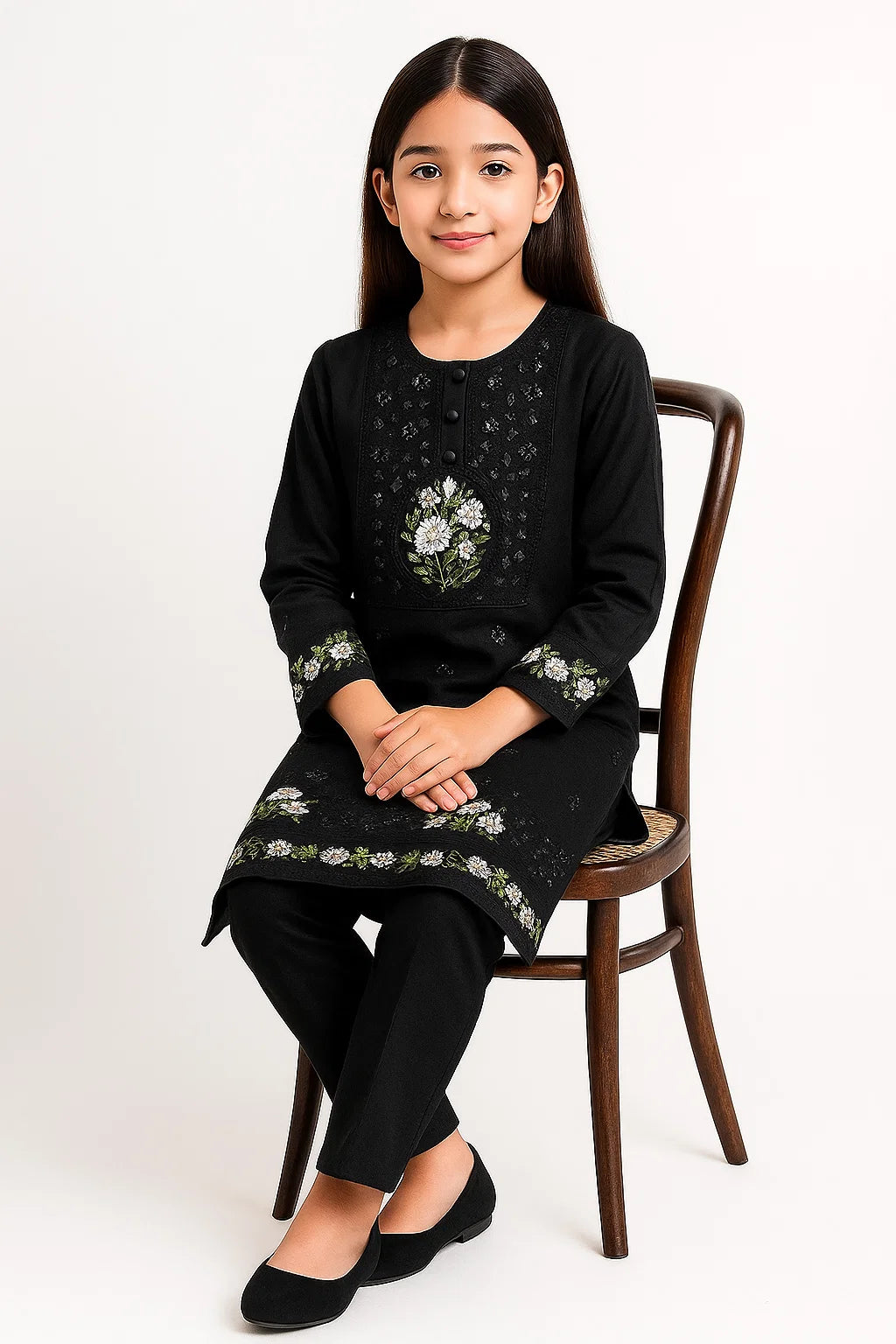 2 PIECE - EMBROIDERED KHADDAR SUIT