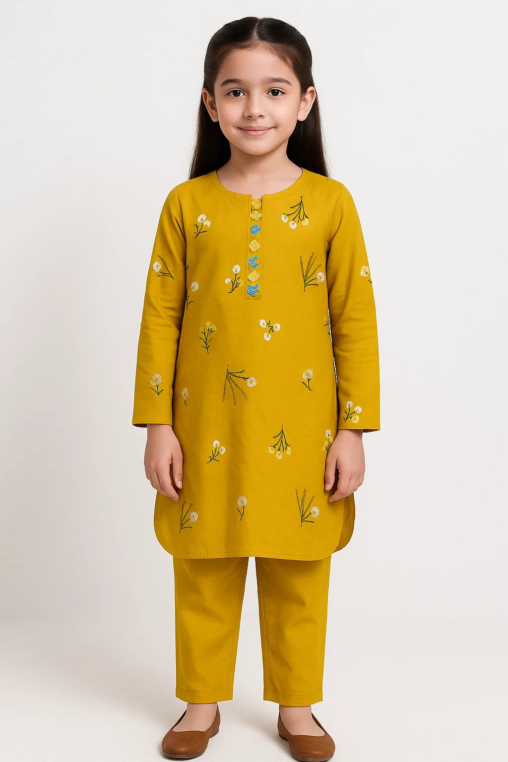 2 PIECE - EMBROIDERED KHADDAR SUIT