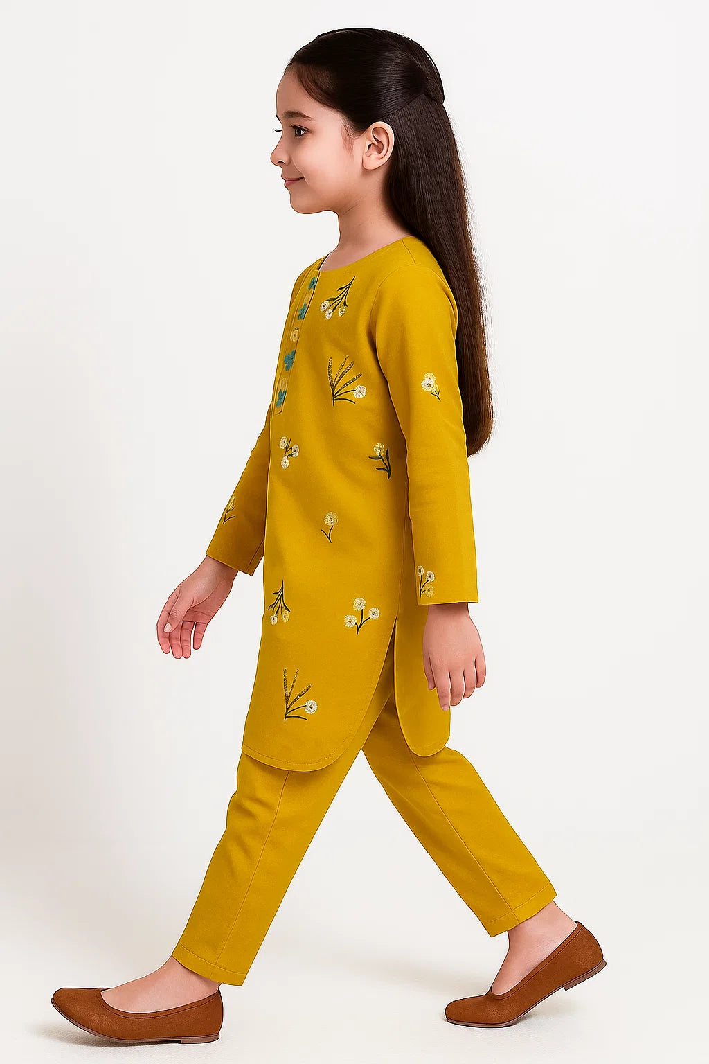 2 PIECE - EMBROIDERED KHADDAR SUIT