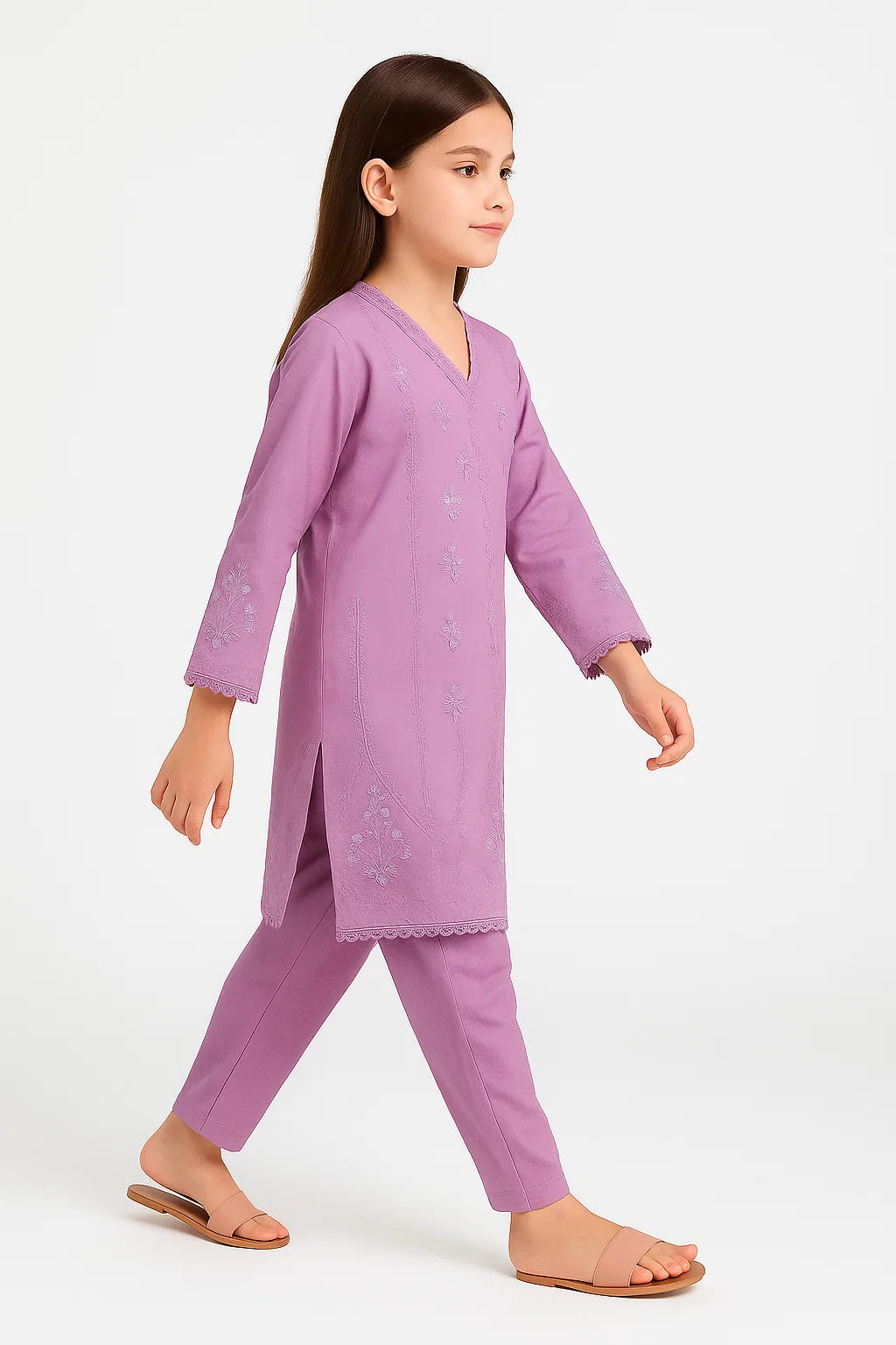 2 PIECE - EMBROIDERED KHADDAR SUIT