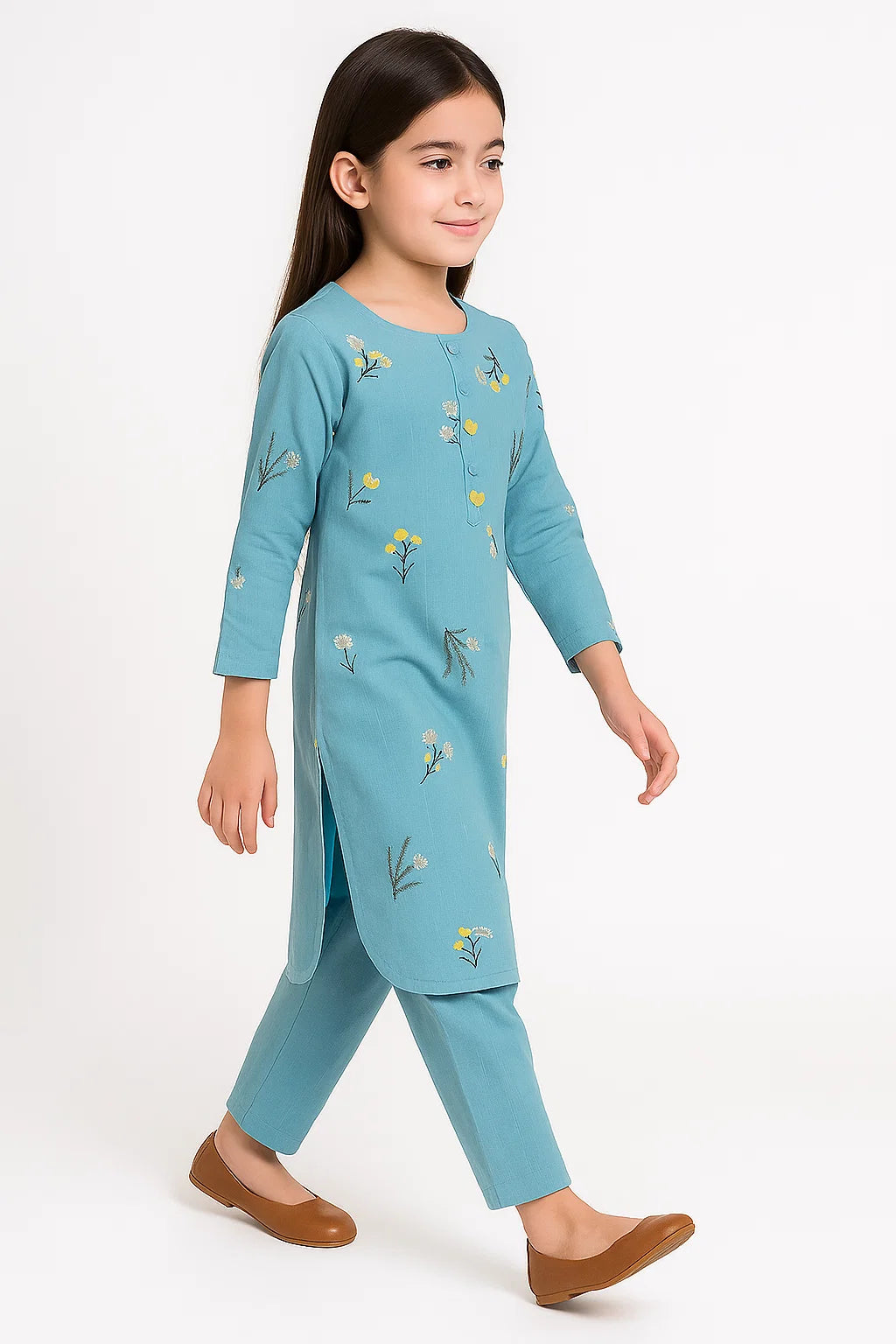 2 PIECE - EMBROIDERED KHADDAR SUIT