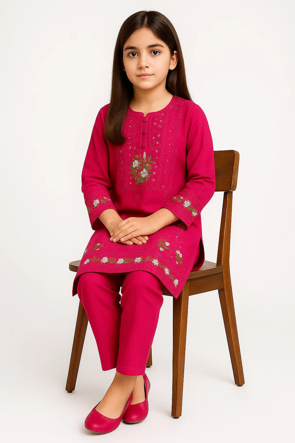 2 PIECE - EMBROIDERED KHADDAR SUIT