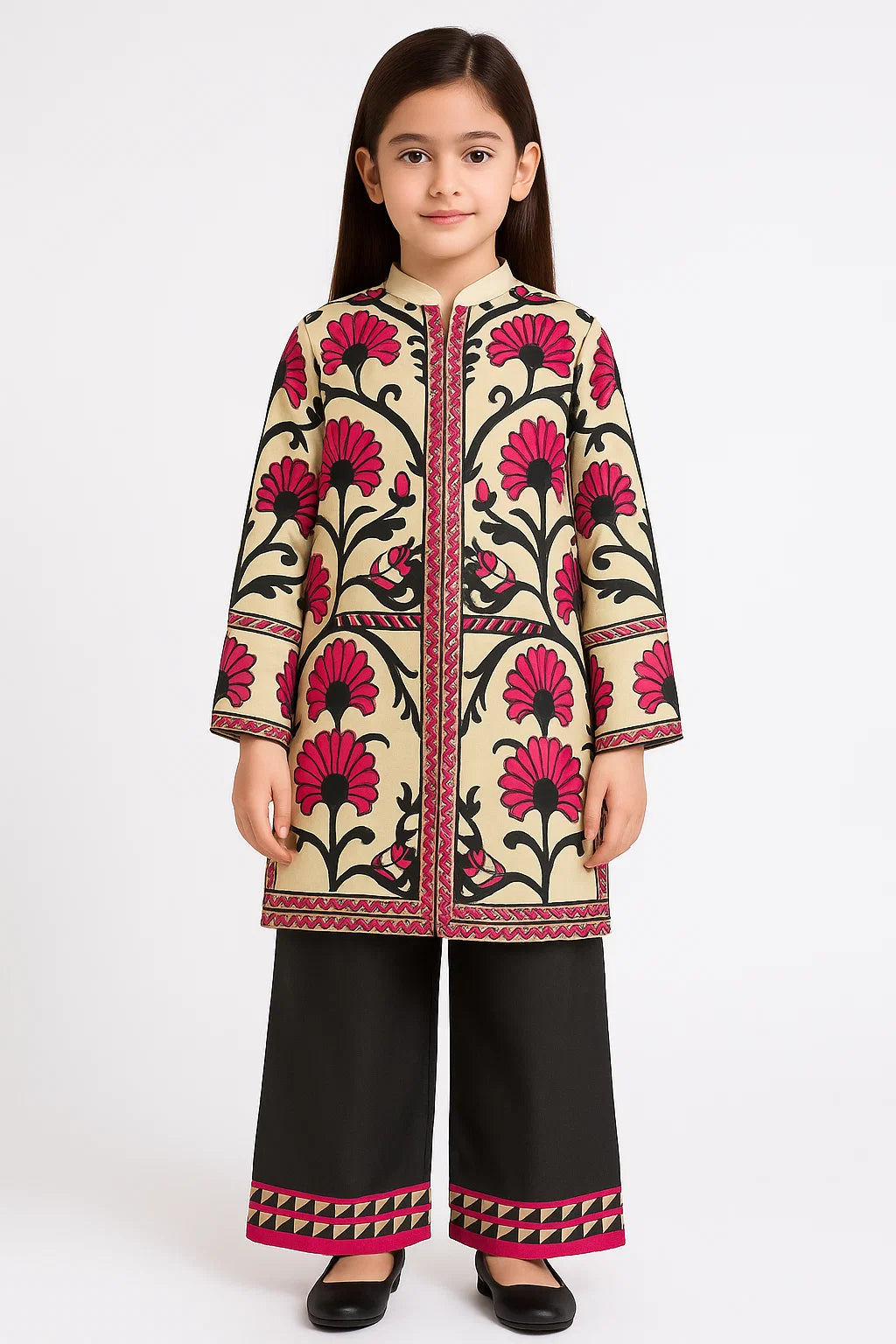 2 PIECE - PRINTED CAMBRIC SUIT