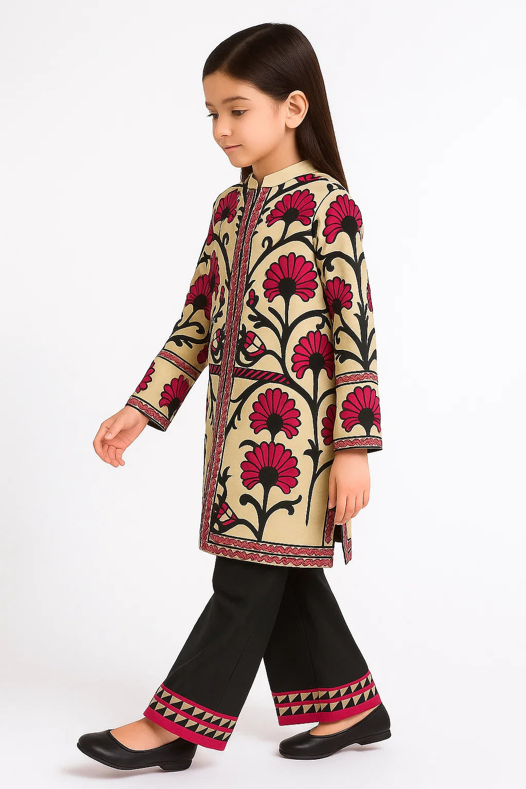 2 PIECE - PRINTED CAMBRIC SUIT