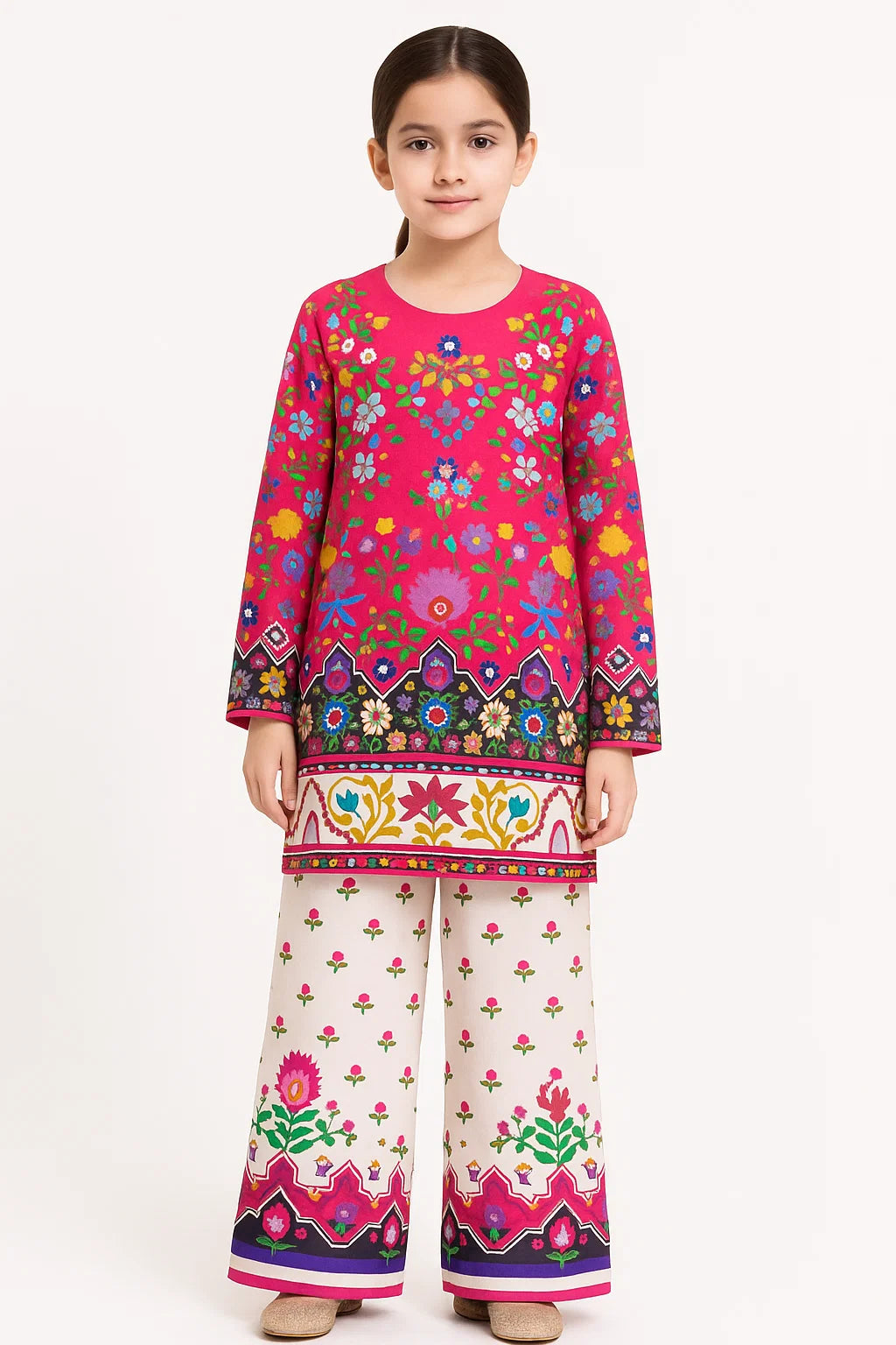 2 PIECE - PRINTED CAMBRIC SUIT