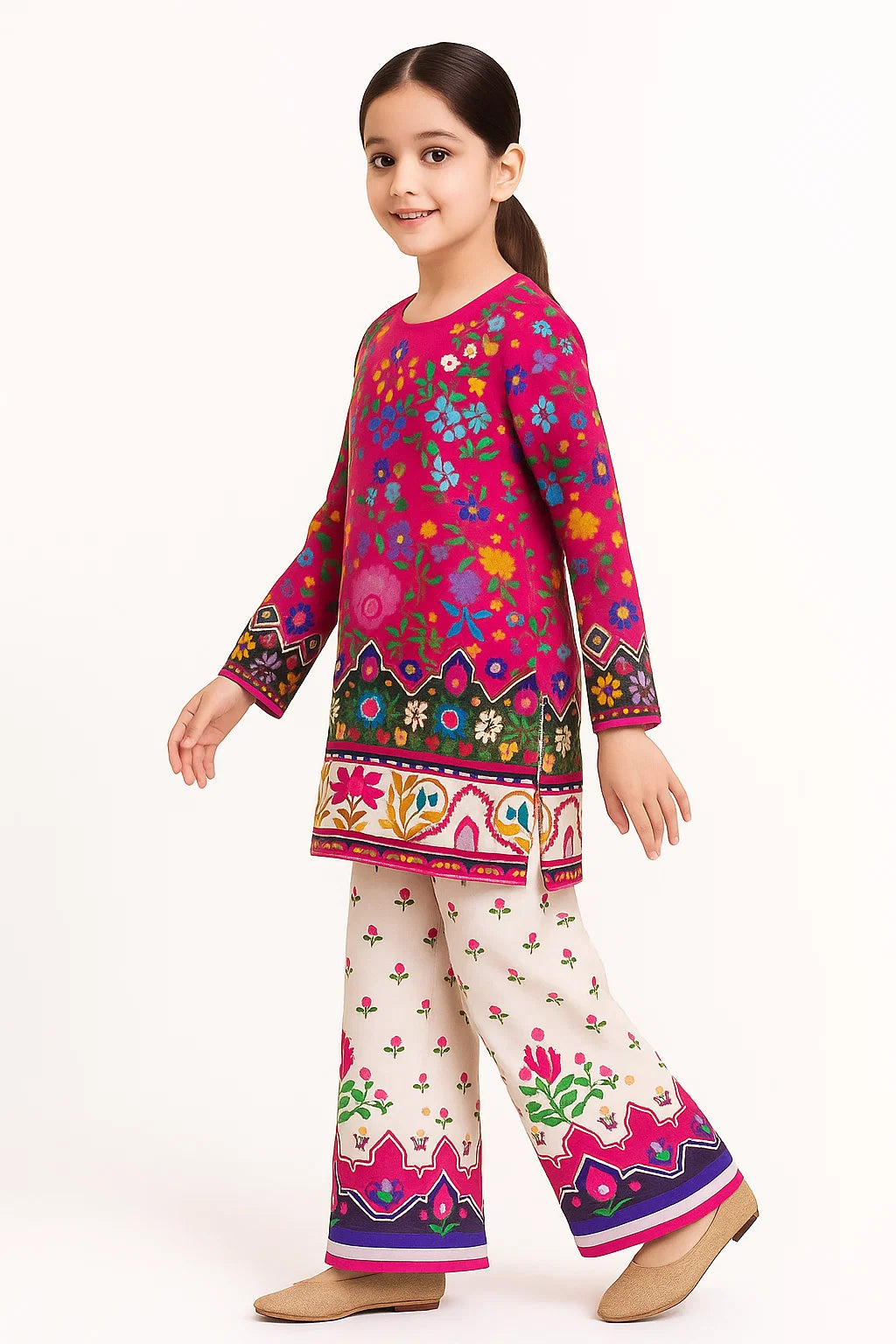 2 PIECE - PRINTED CAMBRIC SUIT