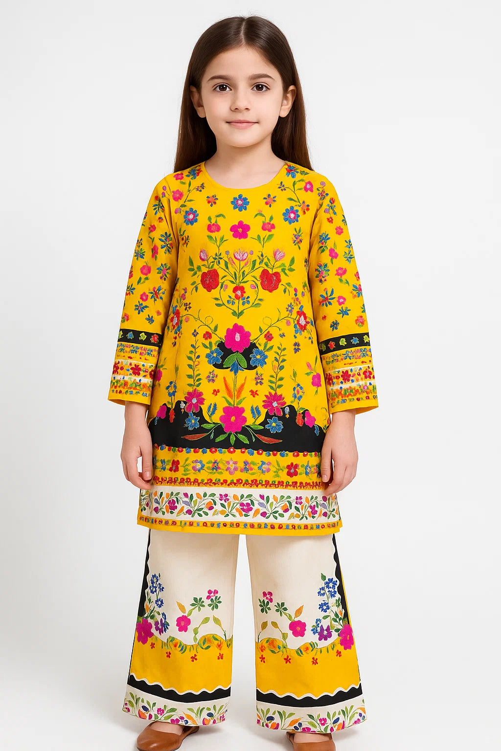 2 PIECE - PRINTED CAMBRIC SUIT