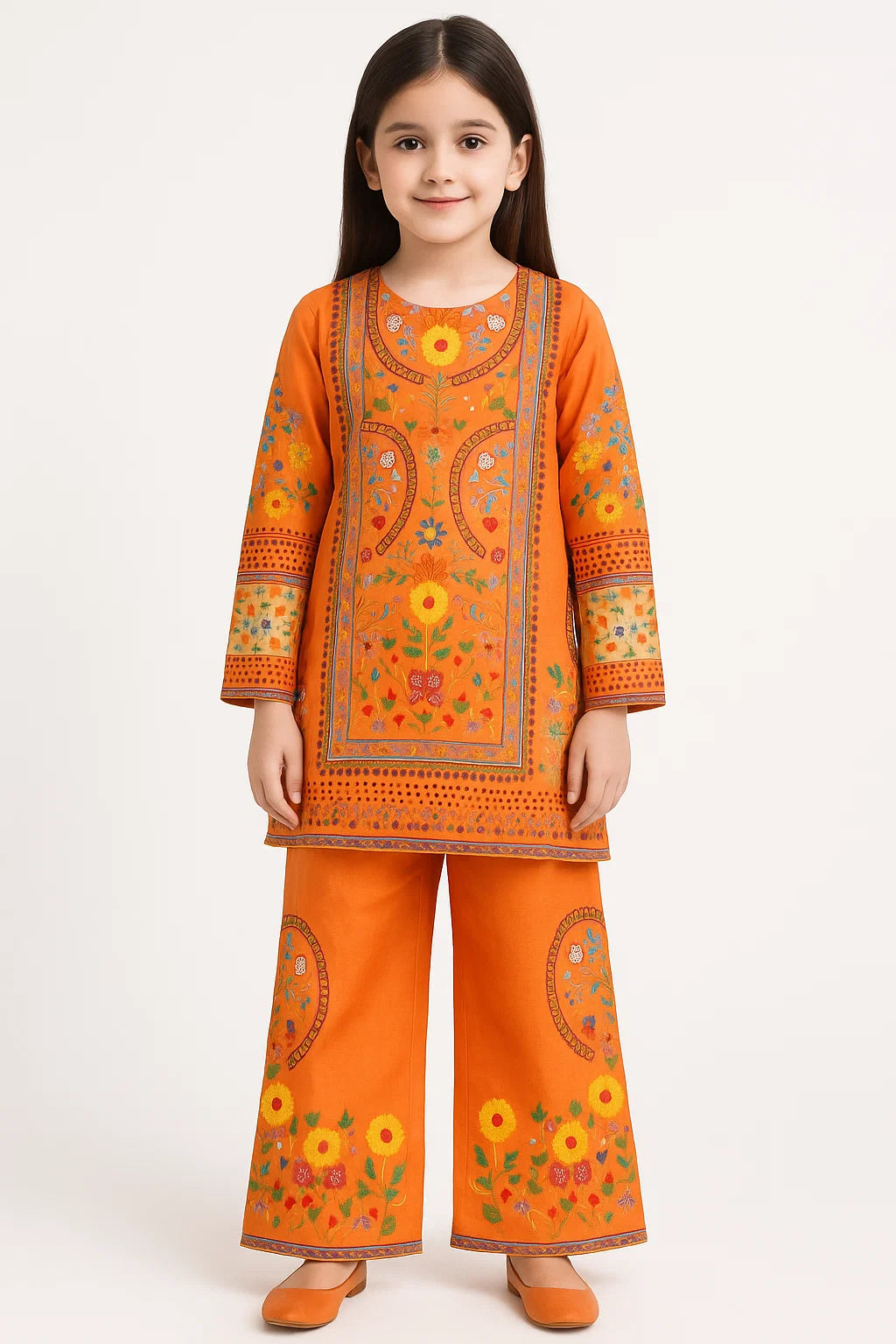 2 PIECE - PRINTED CAMBRIC SUIT