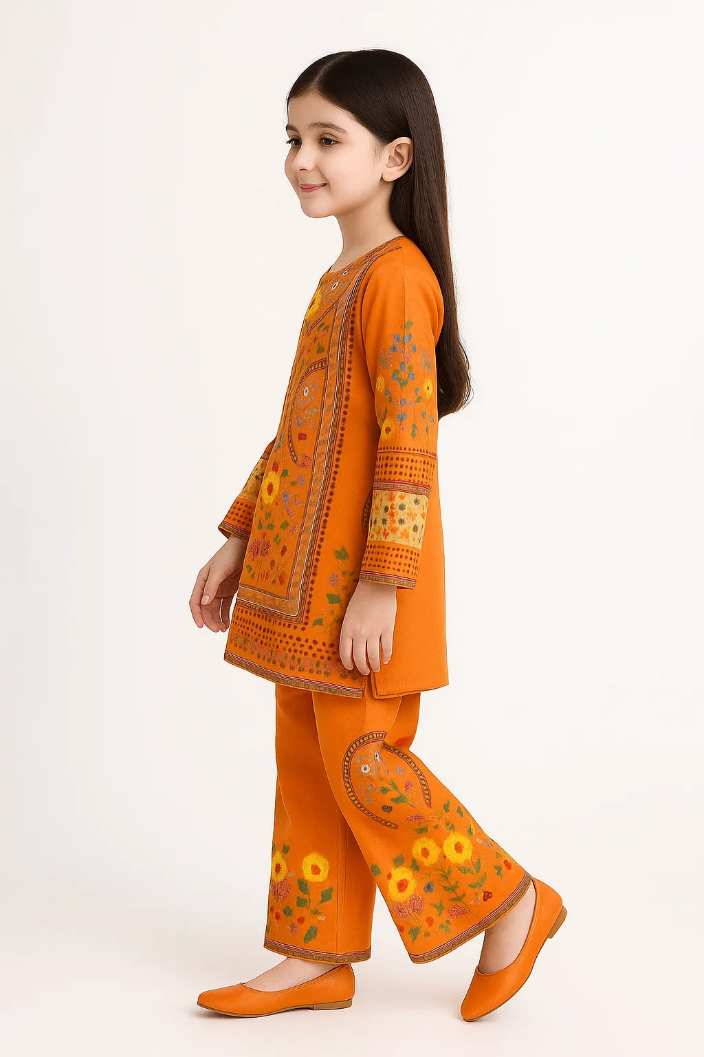 2 PIECE - PRINTED CAMBRIC SUIT