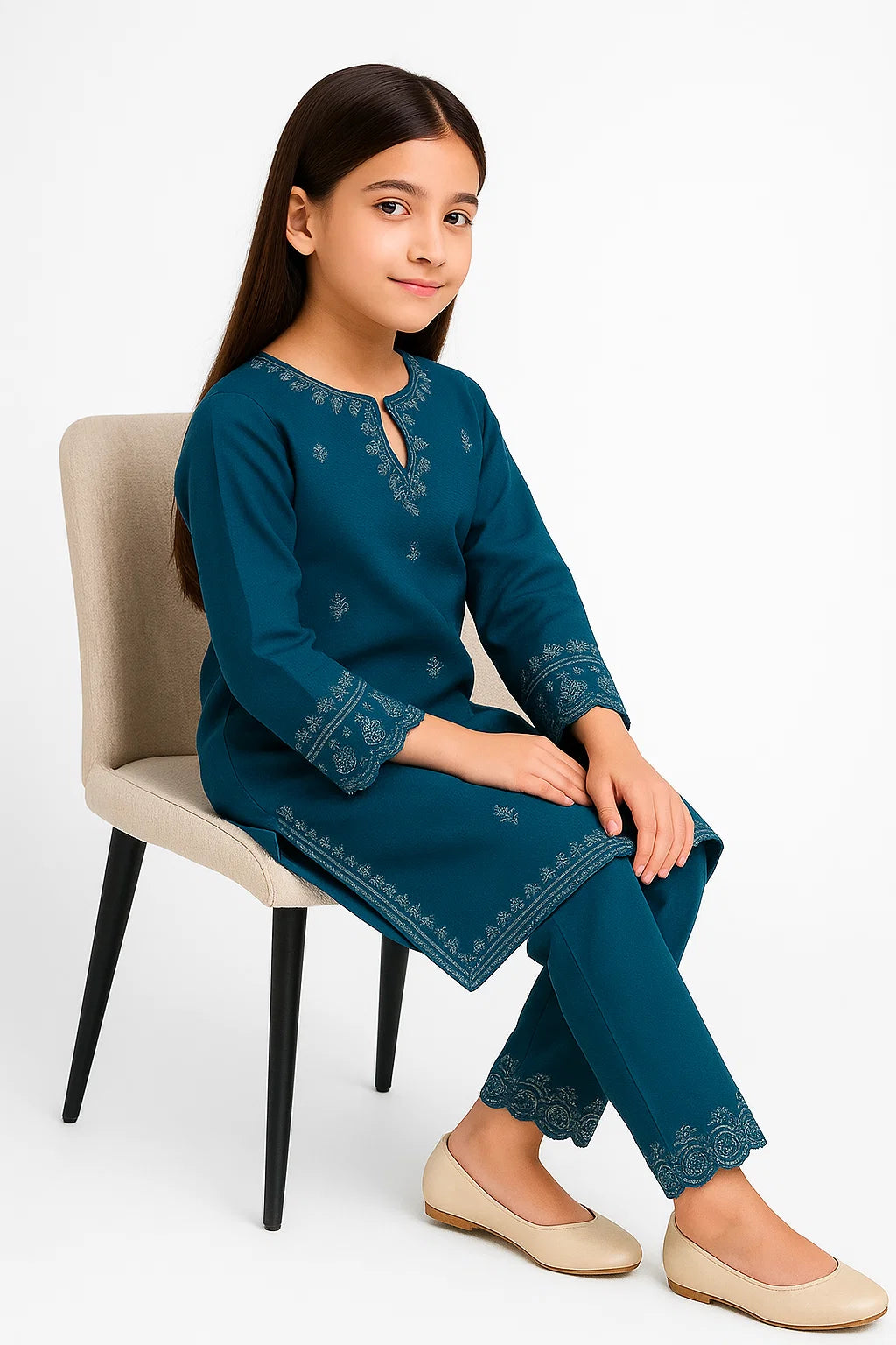 2 PIECE - EMBROIDERED KHADDAR SUIT