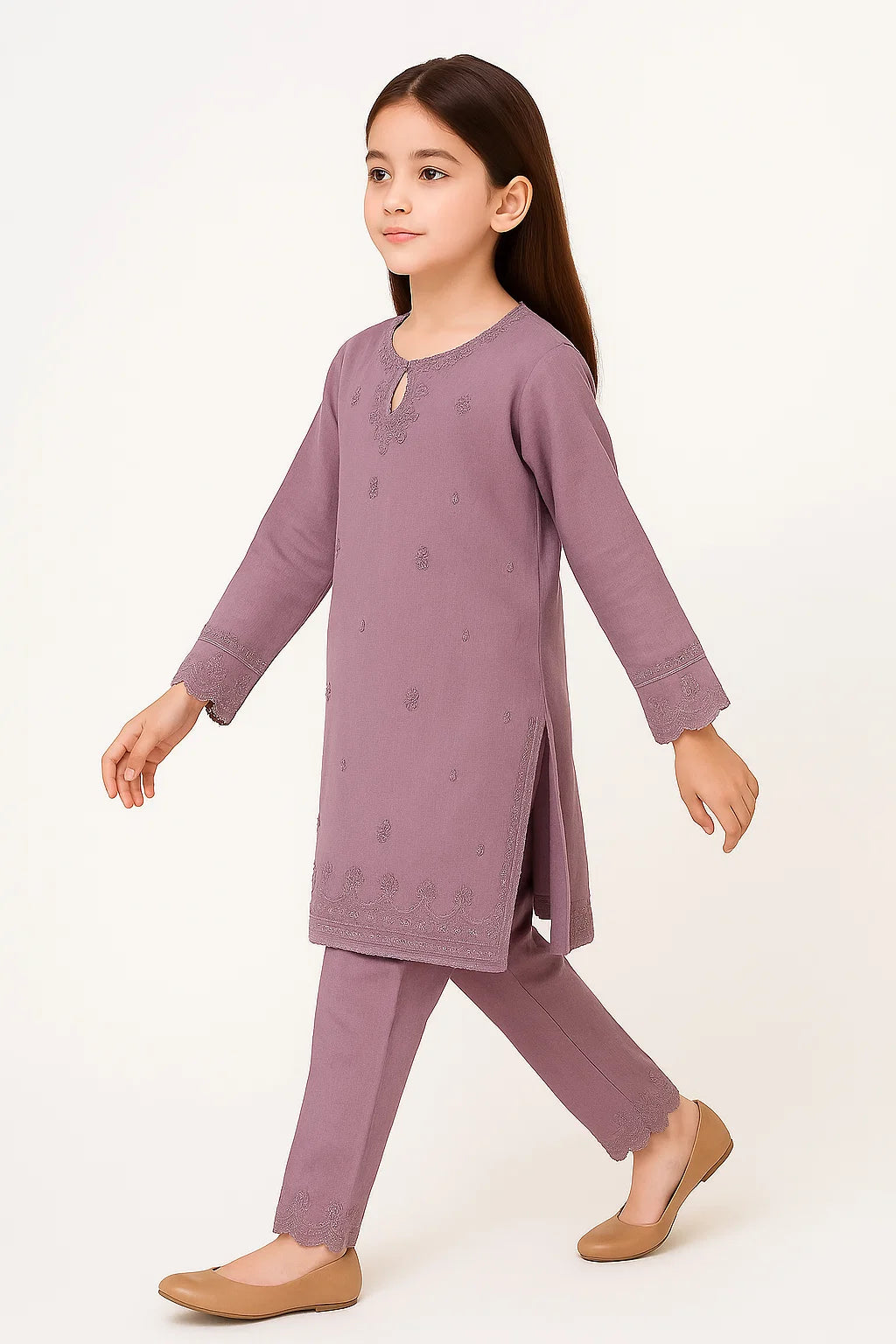 2 PIECE - EMBROIDERED KHADDAR SUIT