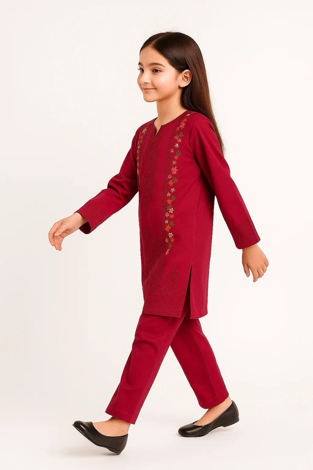 2 PIECE - EMBROIDERED KHADDAR SUIT