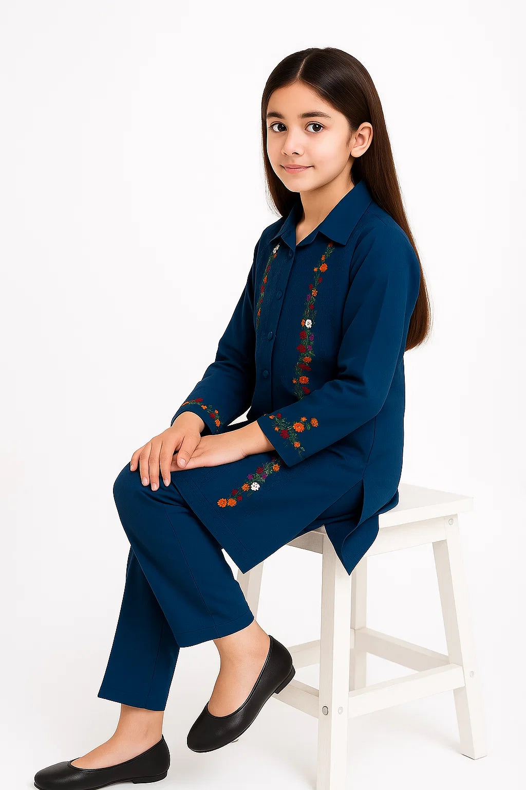 2 PIECE - EMBROIDERED KHADDAR SUIT