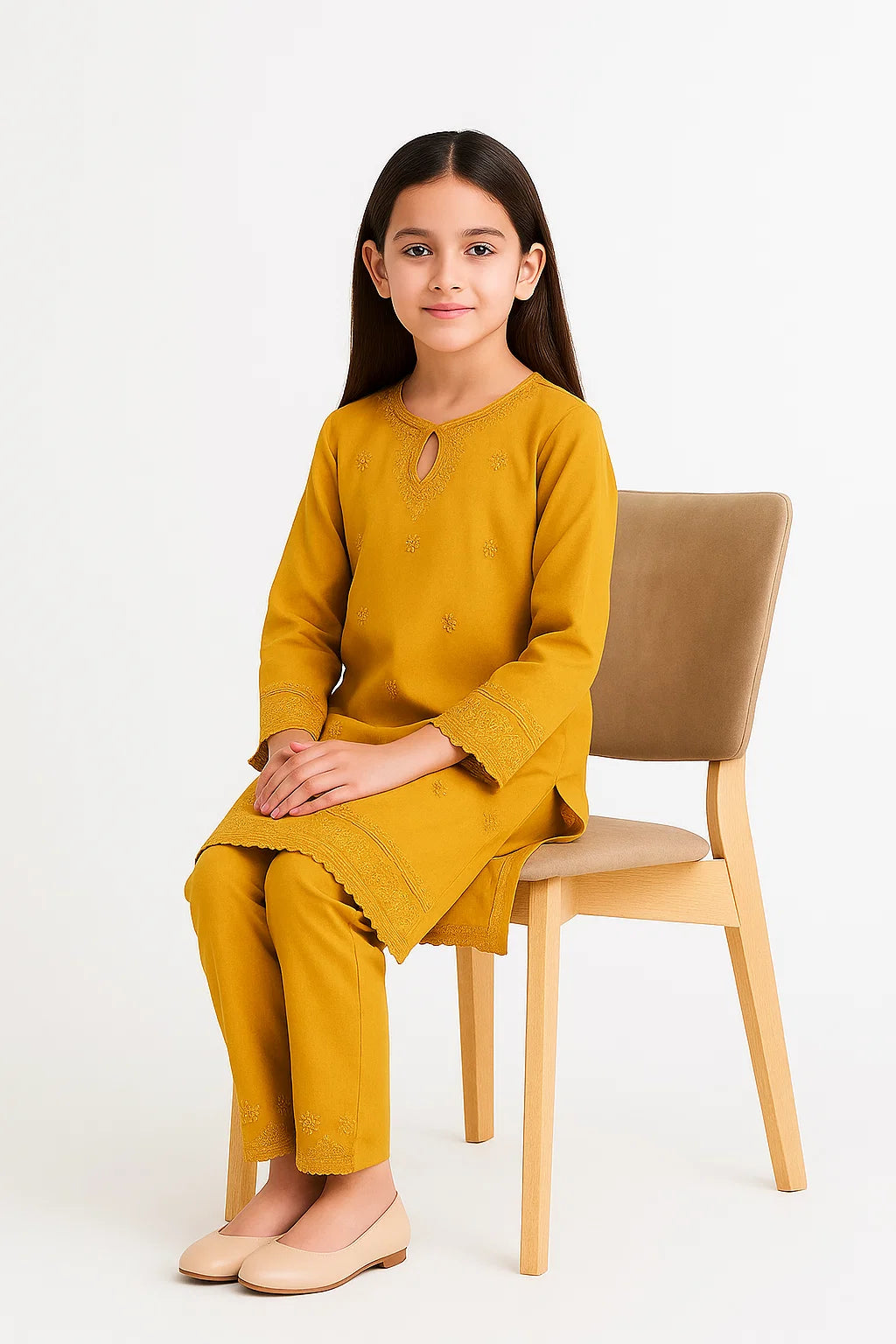 2 PIECE - EMBROIDERED KHADDAR SUIT