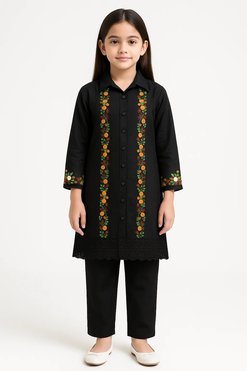 2 PIECE - EMBROIDERED KHADDAR SUIT