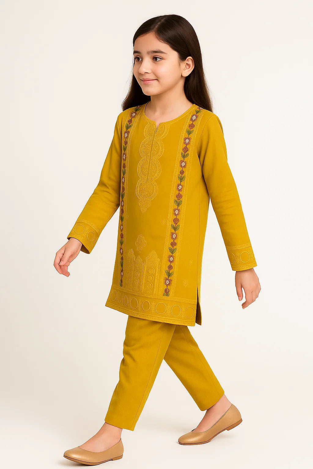 2 PIECE - EMBROIDERED KHADDAR SUIT