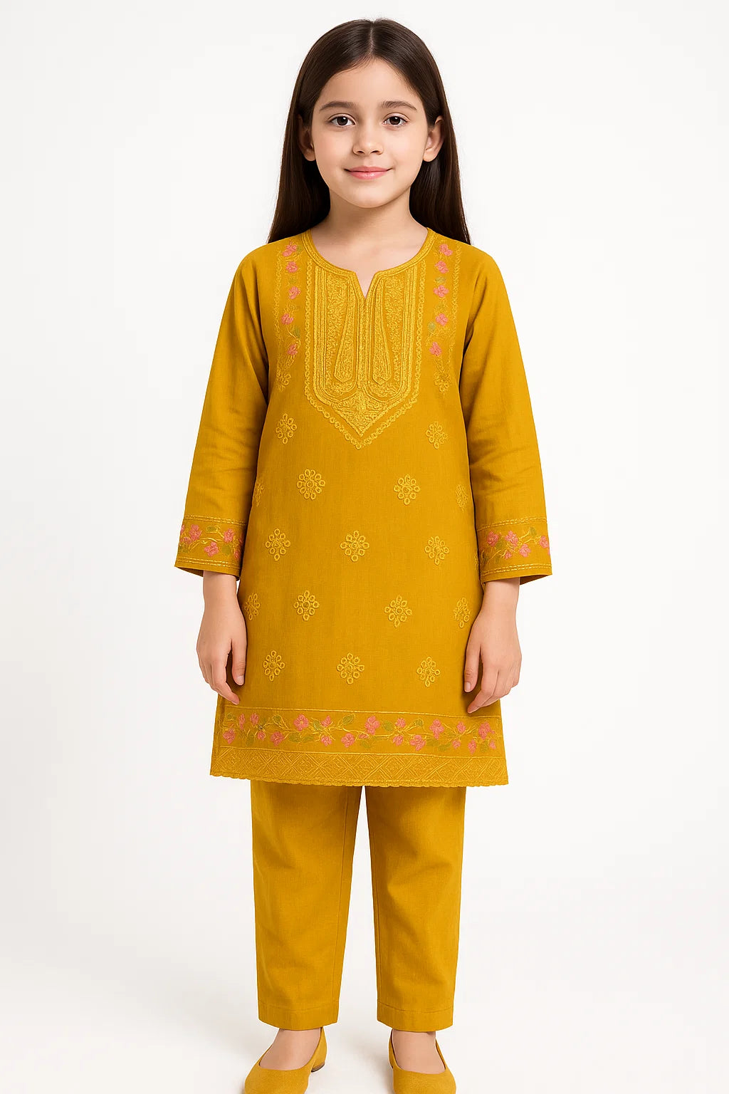 2 PIECE - EMBROIDERED KHADDAR SUIT