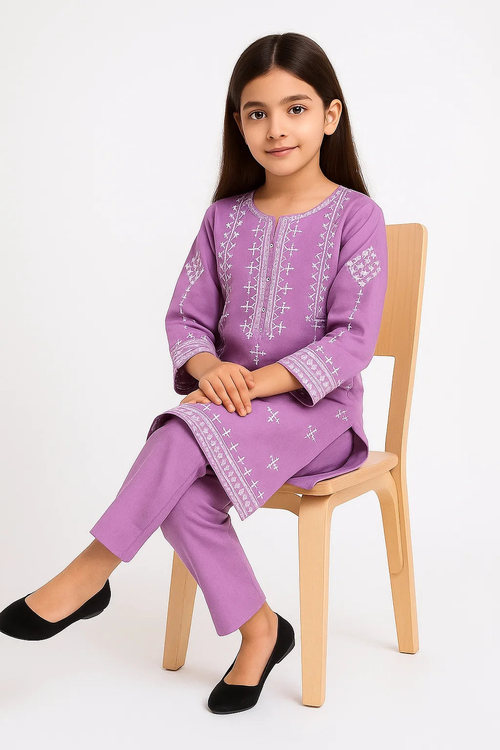 2 PIECE - EMBROIDERED KHADDAR SUIT